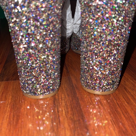 Betsy Johnson Glissten Rainbow Glitter Sandal - Picture 7 of 9